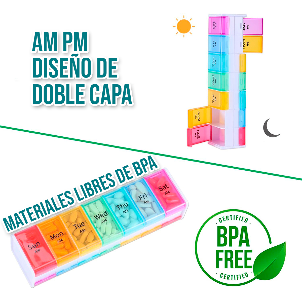 Pastillero Semanal Organizador PSO01